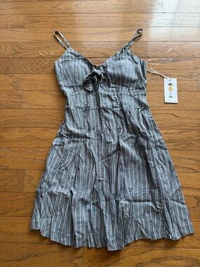 Purple Snow Tie-Front Mini Dress